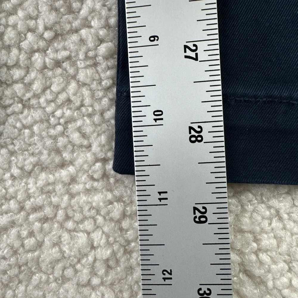 Banana Republic Lived-In Chino Pants Mens 30x30 Navy Athletic Fit Tapered New
